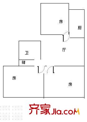 金丰小区 3室 户型图