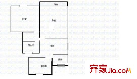 金丰小区 3室 户型图