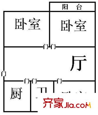 金丰小区 3室 户型图