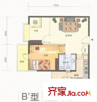 丽江佳苑 2室 户型图