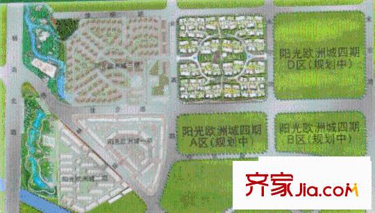 陽光歐洲城四期交通圖