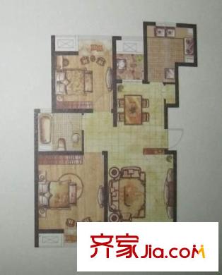 博捷名苑戶型圖戶型圖 2室2廳1衛(wèi)1廚