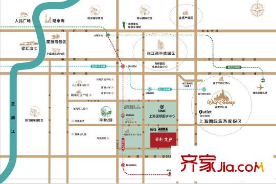 保利艾廬交通圖
