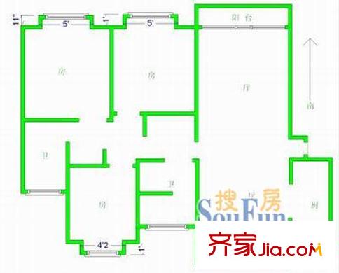 上海 申润江涛苑 户型图