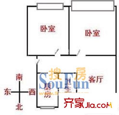 上海 兰坪公寓 户型图