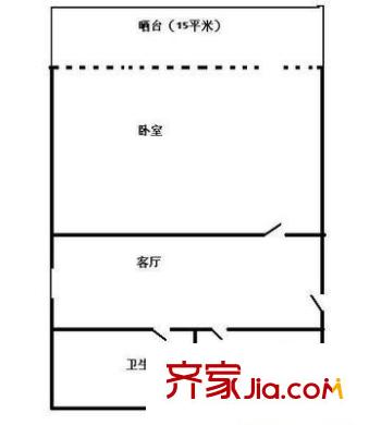 龍馨茗園 1室 戶型圖