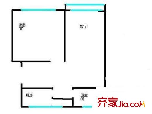 龍馨茗園 2室 戶型圖