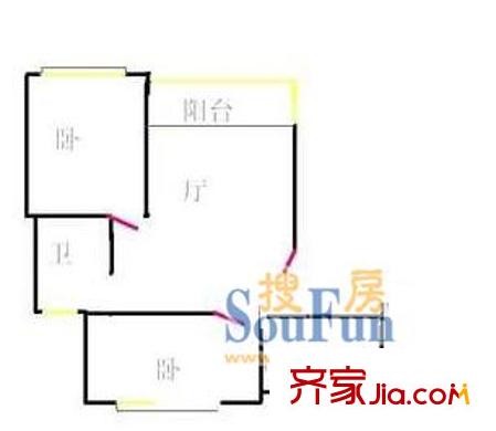 上海 新兴大厦公寓楼 户型图