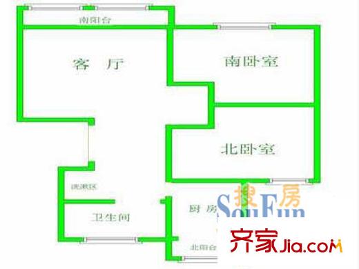 上海 兰坪公寓 户型图