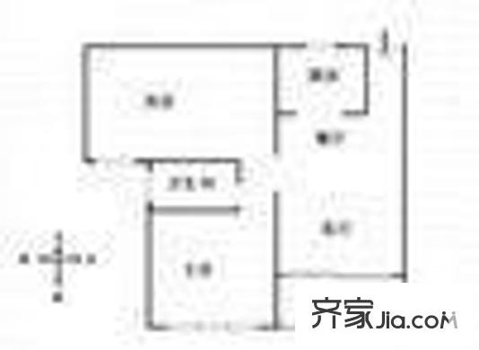 陽升公寓 2室 戶型圖