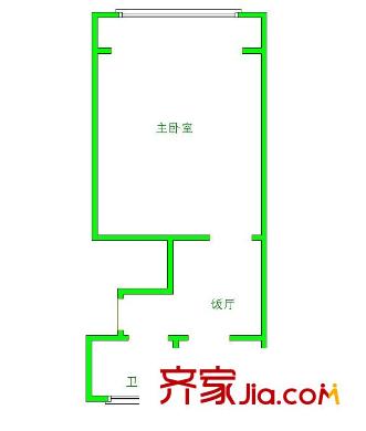 新泾一村户型图 户型图 1室1厅1卫1厨
