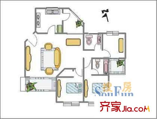 上海 新兴大厦公寓楼 户型图