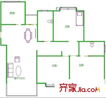 上海 景泰嘉苑 戶型圖