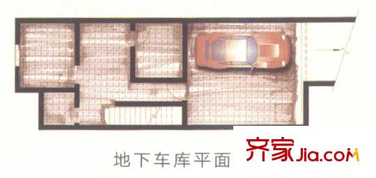 东方马德里户型图联排户型地下车库 3室3厅3卫1厨