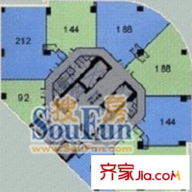 上海 香港广场 户型图