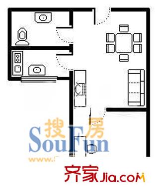 上海 祥安公寓 户型图