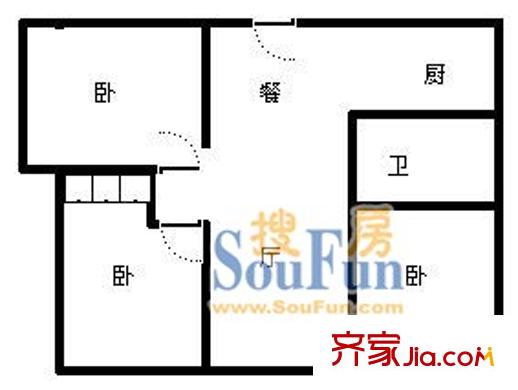 上海 祥安公寓 户型图