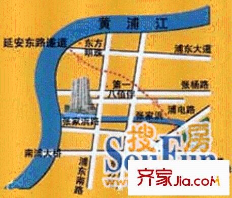 京城大廈交通圖