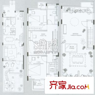 上海 萬科藍山 戶型圖