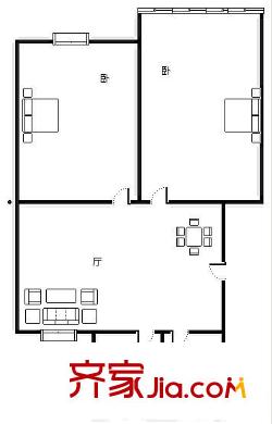和祥佳園 2室 戶型圖