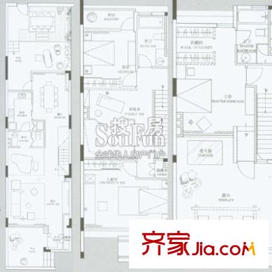 上海 萬科藍山 戶型圖