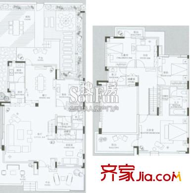 上海 萬科藍山 戶型圖