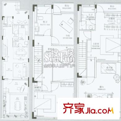 上海 萬科藍山 戶型圖