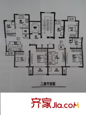唐豐苑戶型圖戶型圖 2室2廳1衛(wèi)1廚