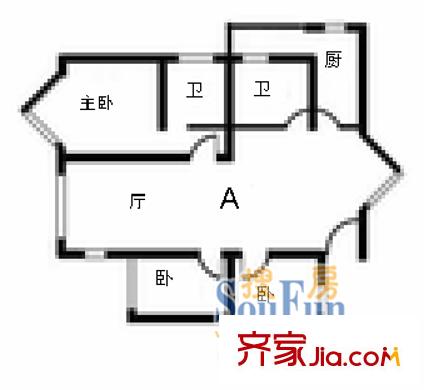 上海 威海苑 户型图