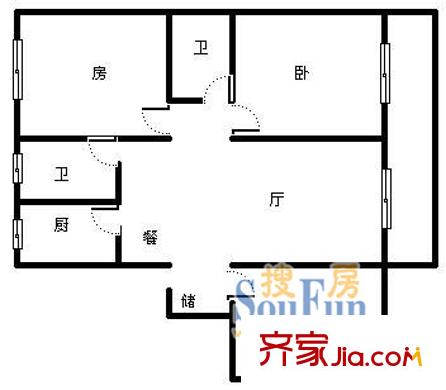 上海 點睛苑 戶型圖