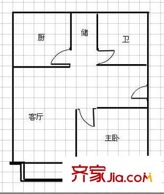 麗澤荷亭苑戶型圖戶型圖 1室1廳1衛(wèi)1廚