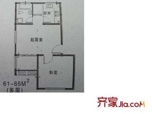 麗澤荷亭苑戶型圖戶型圖 1室1廳1衛(wèi)1廚