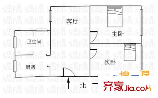 上海 由由五村 戶型圖