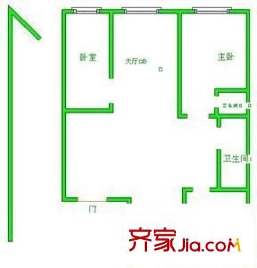 由由新景苑 3室 戶型圖