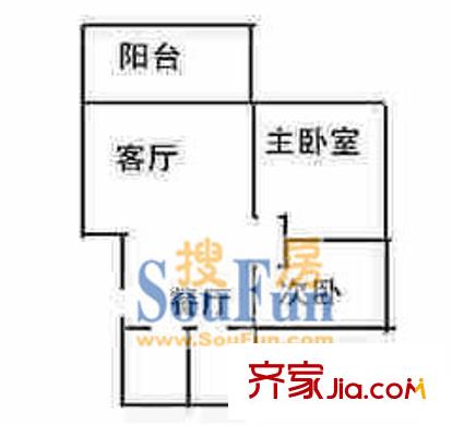 上海 建華鉆石公寓 戶型圖