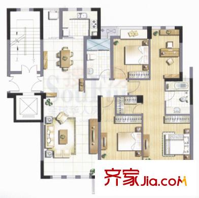 上海 学府花苑 户型图