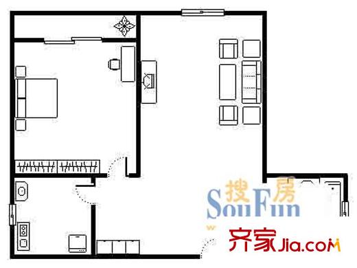 上海 宁定大楼 户型图