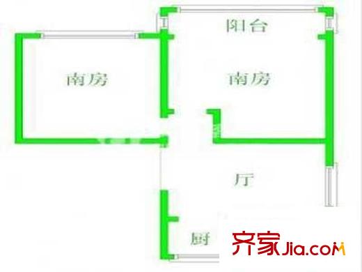 学府花苑户型图学府花园户型图 2室1厅1卫1厨