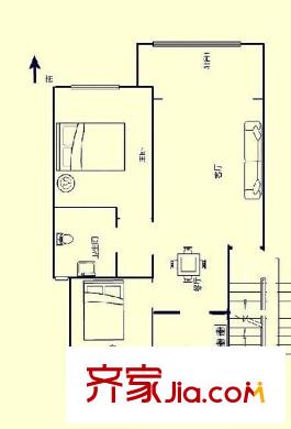 科达公寓户型图户型图 2室2厅1卫1厨