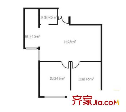 上海 泰业公寓 户型图