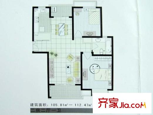 宝鸿小区户型图 户型图 3室1厅1卫1厨