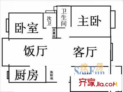 上海 東興華苑 戶型圖