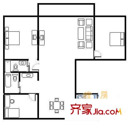 上海 東興華苑 戶型圖