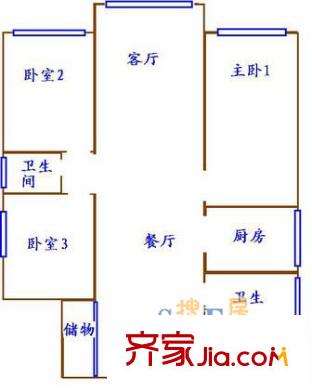 上海 金云苑 戶型圖
