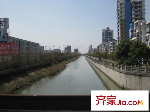 绿地北郊广场配套图河道