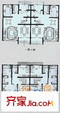 上海 云間綠大地別墅 戶型圖