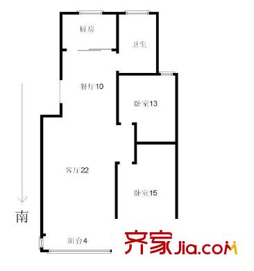 上海 虹康花苑一期 户型图
