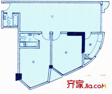 上海 泰业公寓 户型图