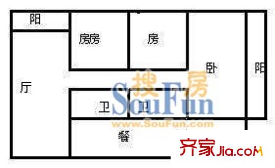 上海 银鑫公寓 户型图