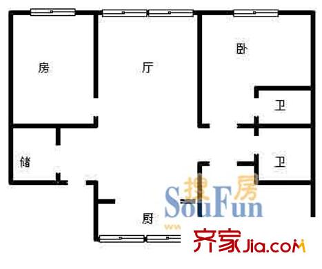 上海 東興華苑 戶型圖
